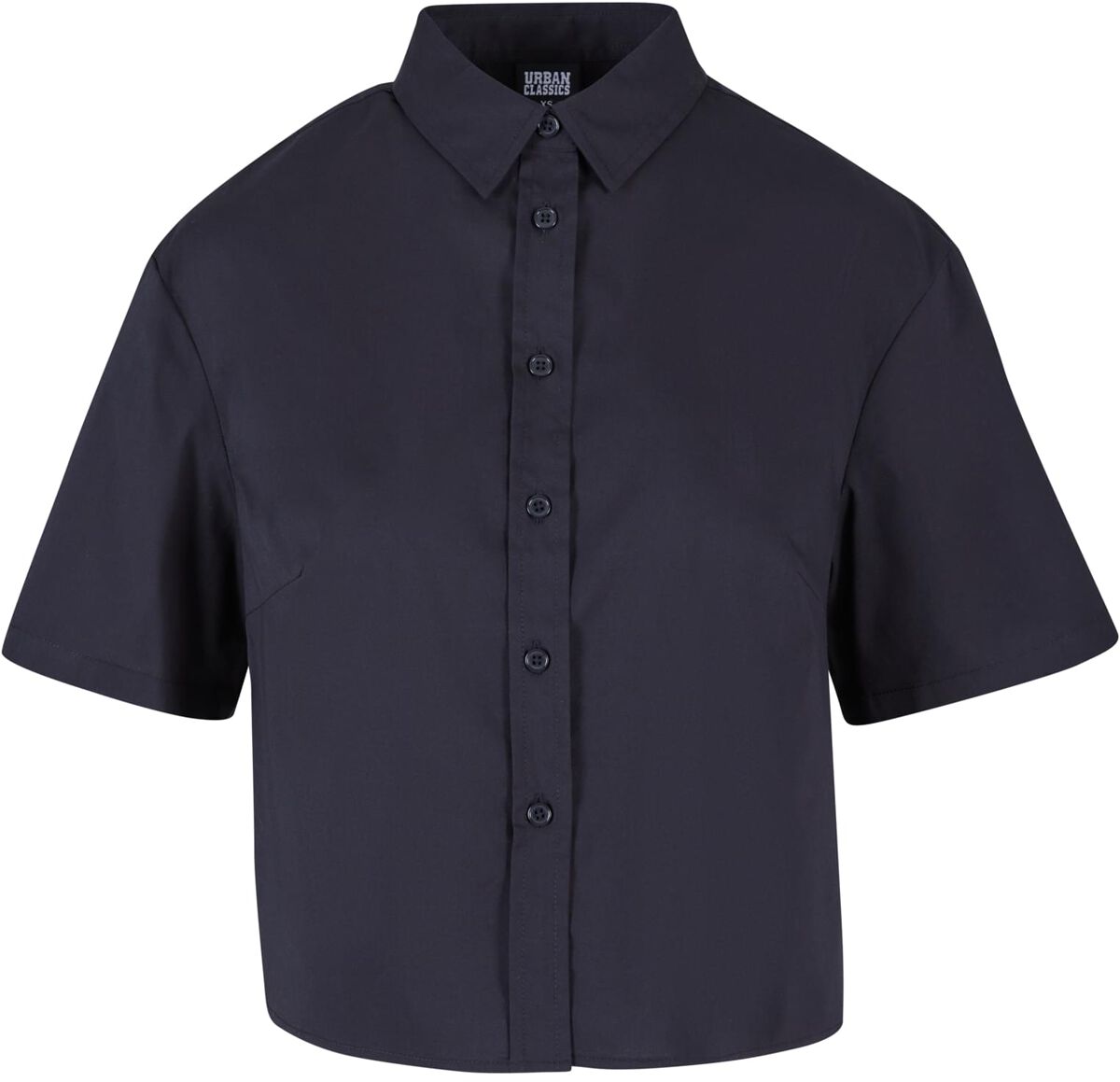Urban Classics Kurzarmhemd - Ladies Oversized Shirt - S bis 3XL - für Damen - Größe XXL - schwarz