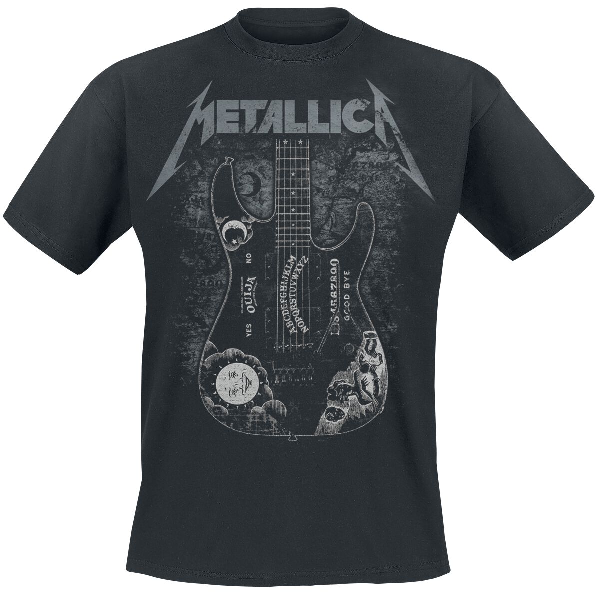 Metallica T-Shirt - Hammett Ouija Guitar - S bis 3XL - für Männer - Größe S - schwarz  - Lizenziertes Merchandise!