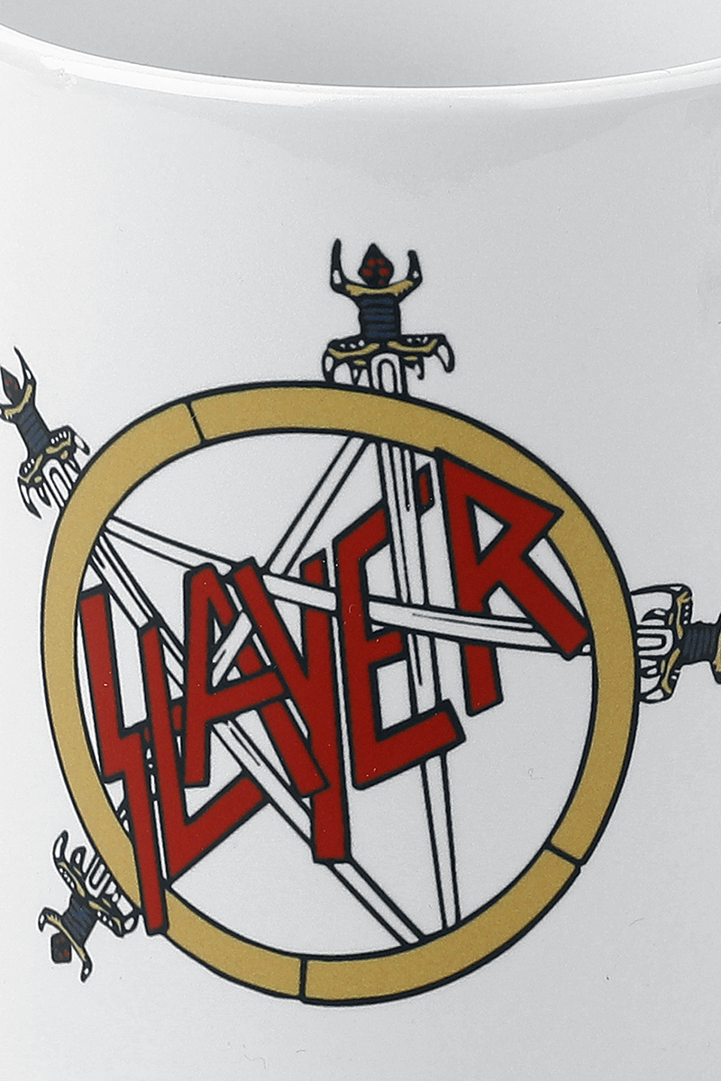 Slayer Pentagram Tasse weiß