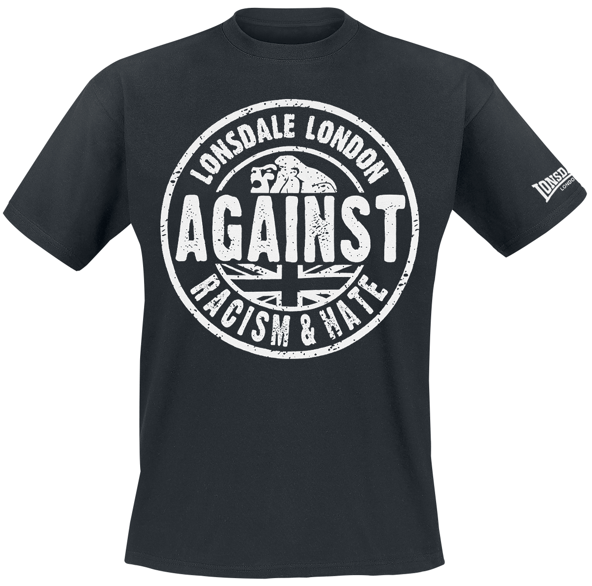 Lonsdale London - Against Racism - T-Shirt - schwarz