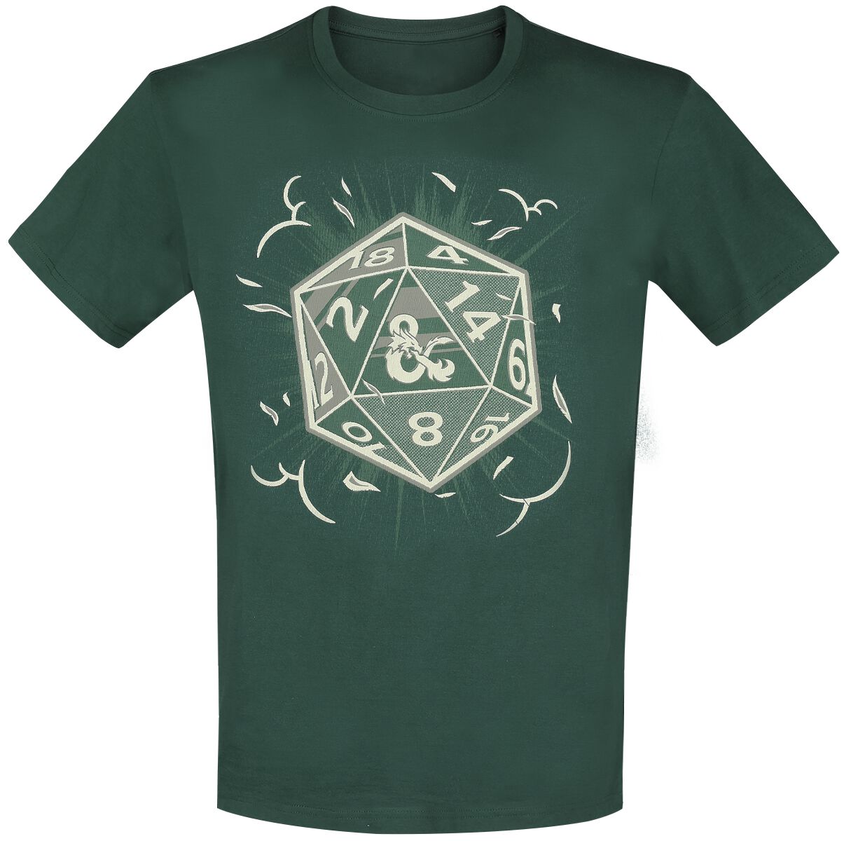 Dungeons and Dragons - Gaming T-Shirt - Dice - S bis XXL - für Männer - Größe XXL - grün