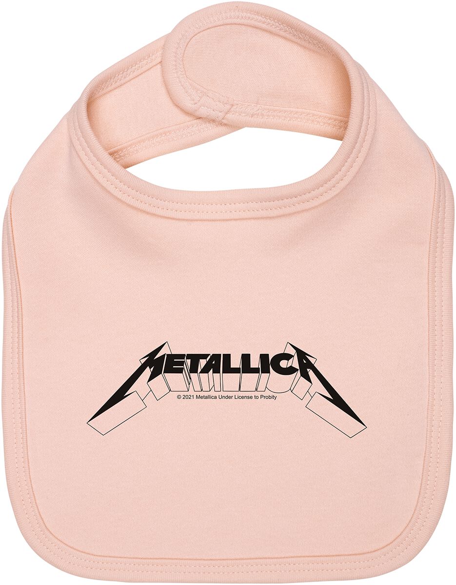 Metallica Lätzchen - Metal-Kids - Logo - für Mädchen & Jungen - rosa  - Lizenziertes Merchandise!