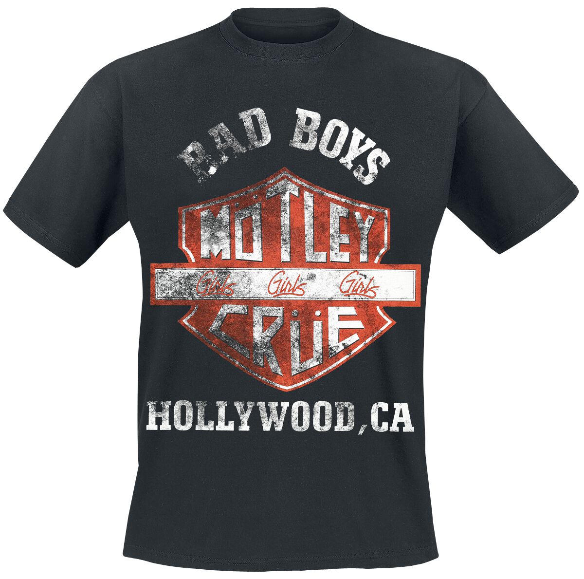 Mötley Crüe T-Shirt - Shield - S bis XL - für Männer - Größe XL - schwarz  - EMP exklusives Merchandise!