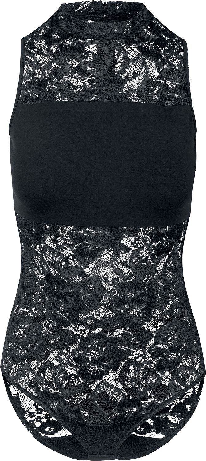 Urban Classics Body - Ladies Lace Body - XS bis XL - für Damen - Größe L - schwarz