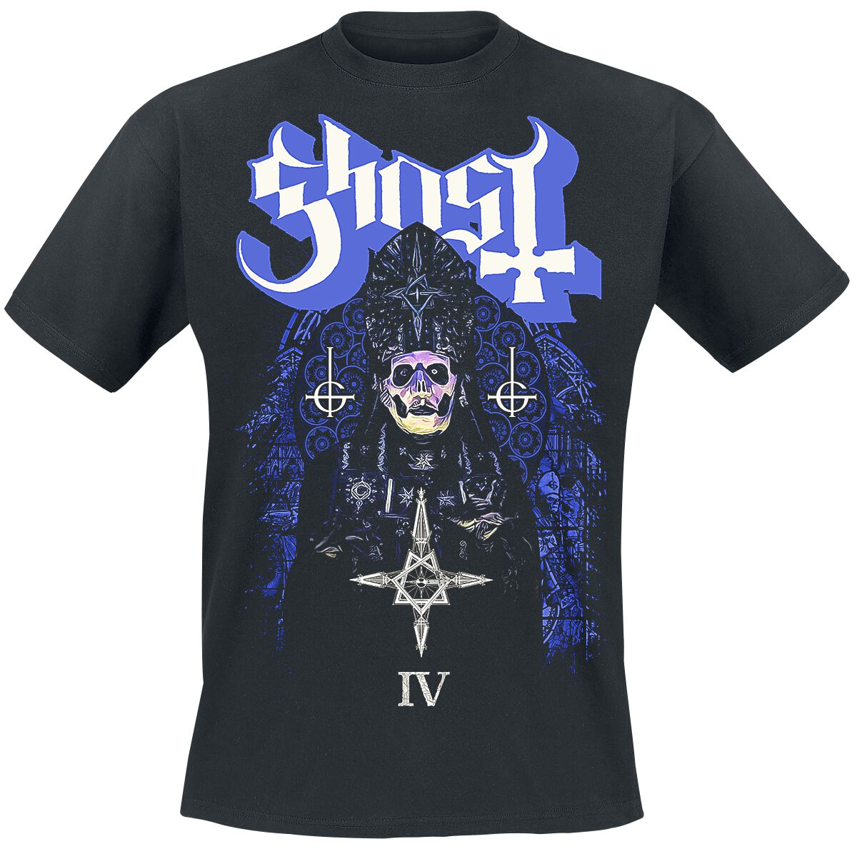 Ghost Stained Glass IV T-Shirt schwarz in XL