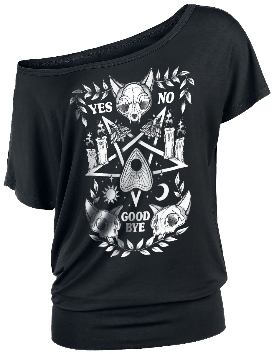 Gothicana by EMP - Gothic T-Shirt - T-Shirt mit Pentagramm - XS bis 5XL - für Damen - Größe S - schwarz