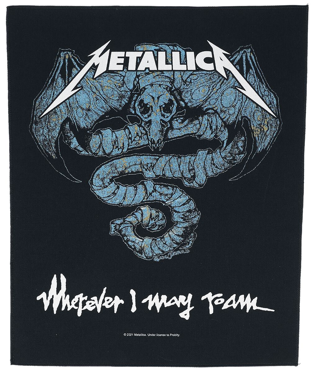 Metallica Backpatch - Wherever I May Roam - multicolor  - Lizenziertes Merchandise!