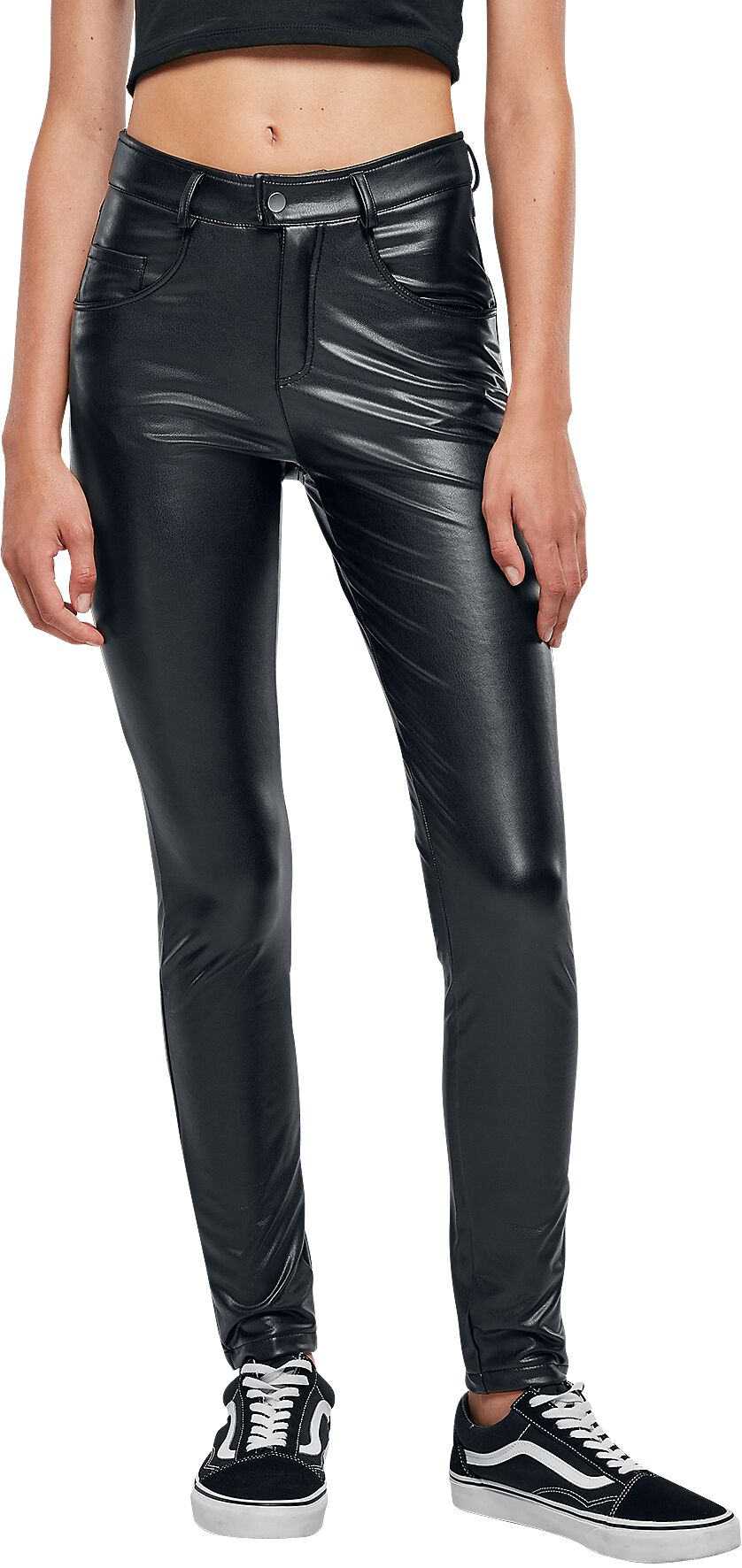 Ladies Mid Waist Synthetic EMP Pants | | Urban Leather Kunstlederhose Classics