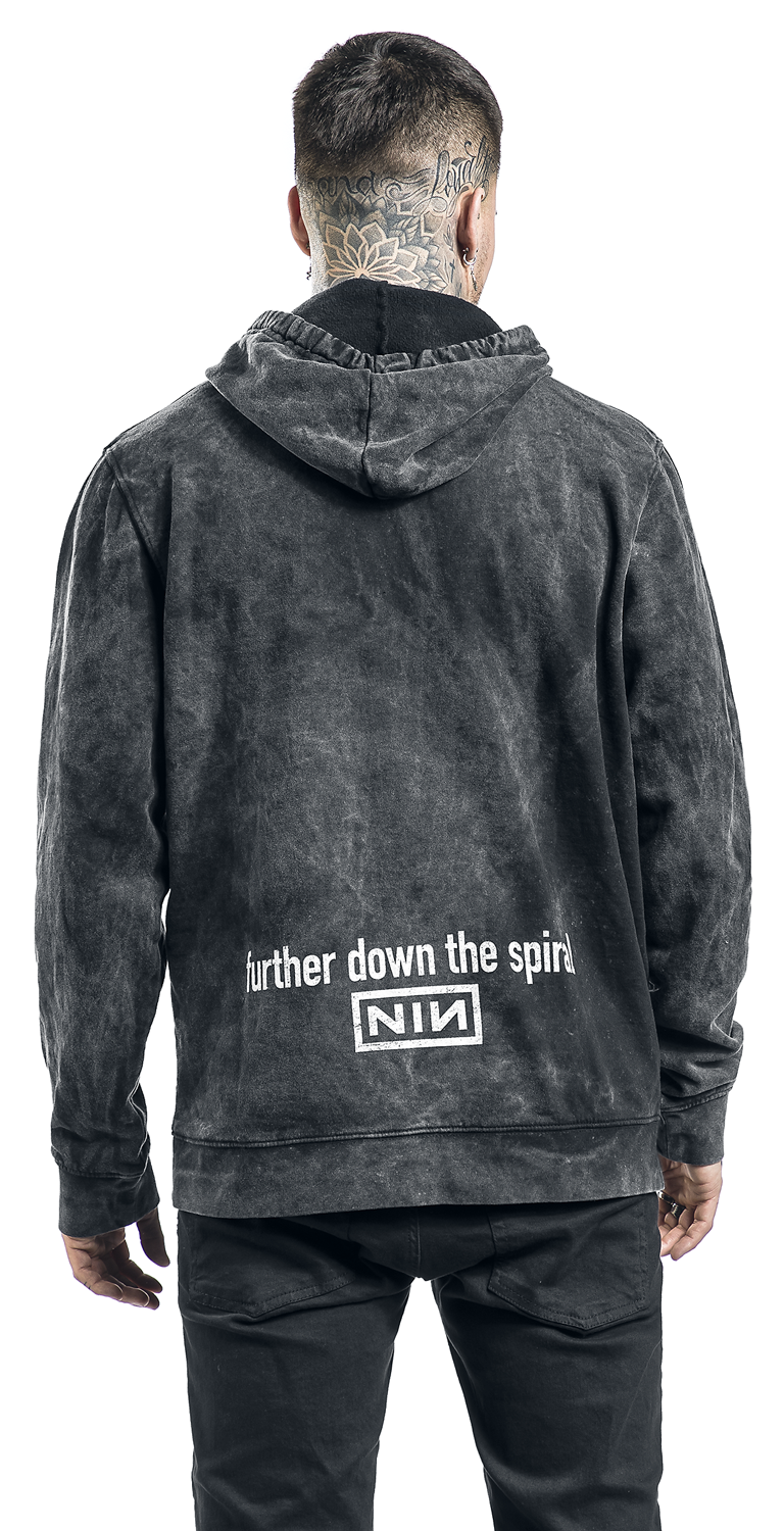 Nine Inch Nails Big Logo Kapuzenpullover charcoal