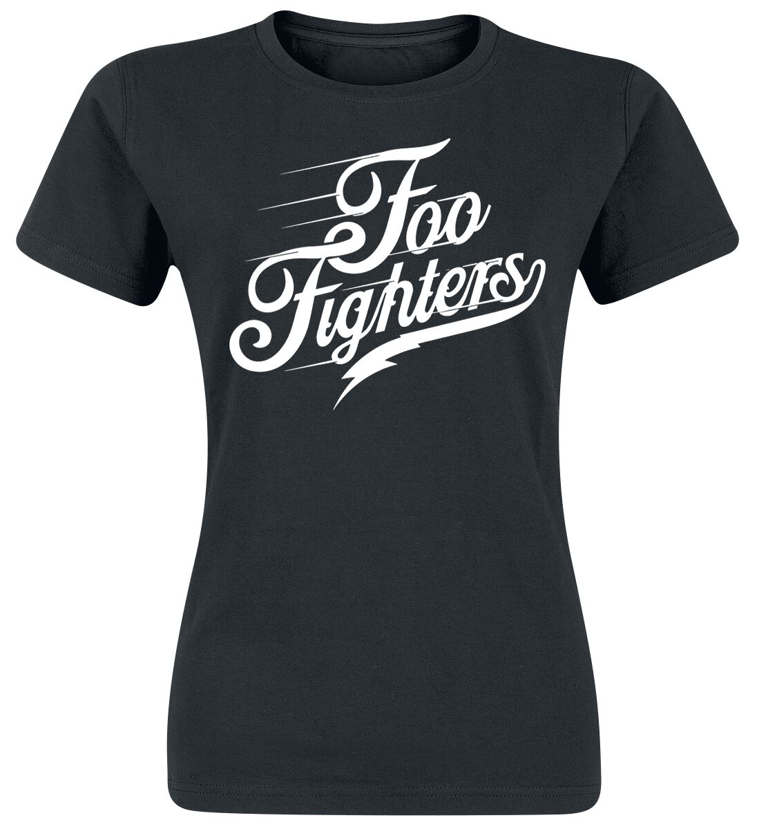 Image of Foo Fighters Logo Girl-Shirt schwarz