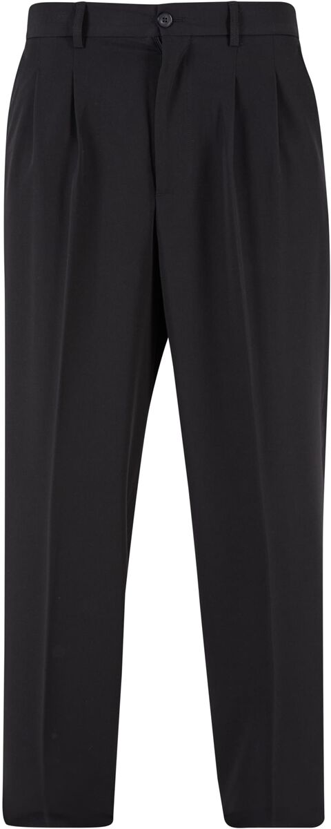 Urban Classics Stoffhose - Wide Fit Pants - W31L32 bis W38L34 - für Männer - Größe W32L32 - schwarz