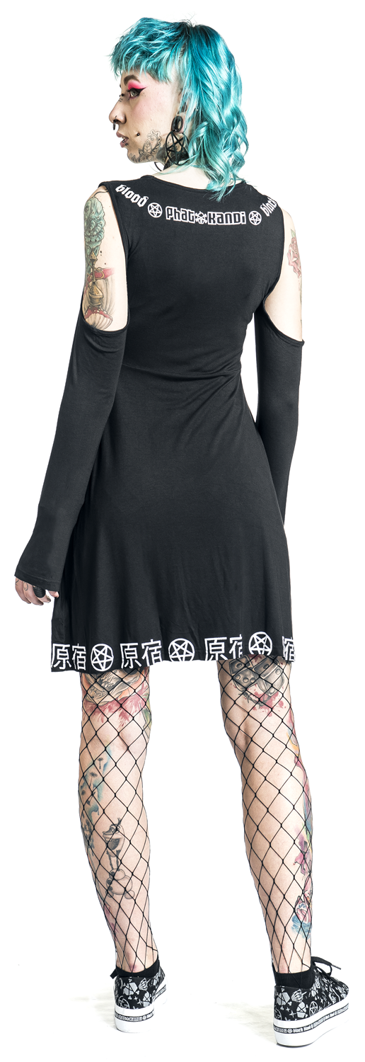 Black Blood by Gothicana Phat Kandi X Black Blood by Gothicana Kleid Kurzes Kleid schwarz