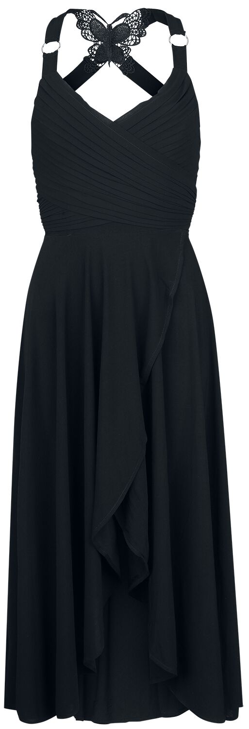 Ocultica – Gothic Kleid knielang – XS bis 3XL – für Damen – Größe XS – schwarz