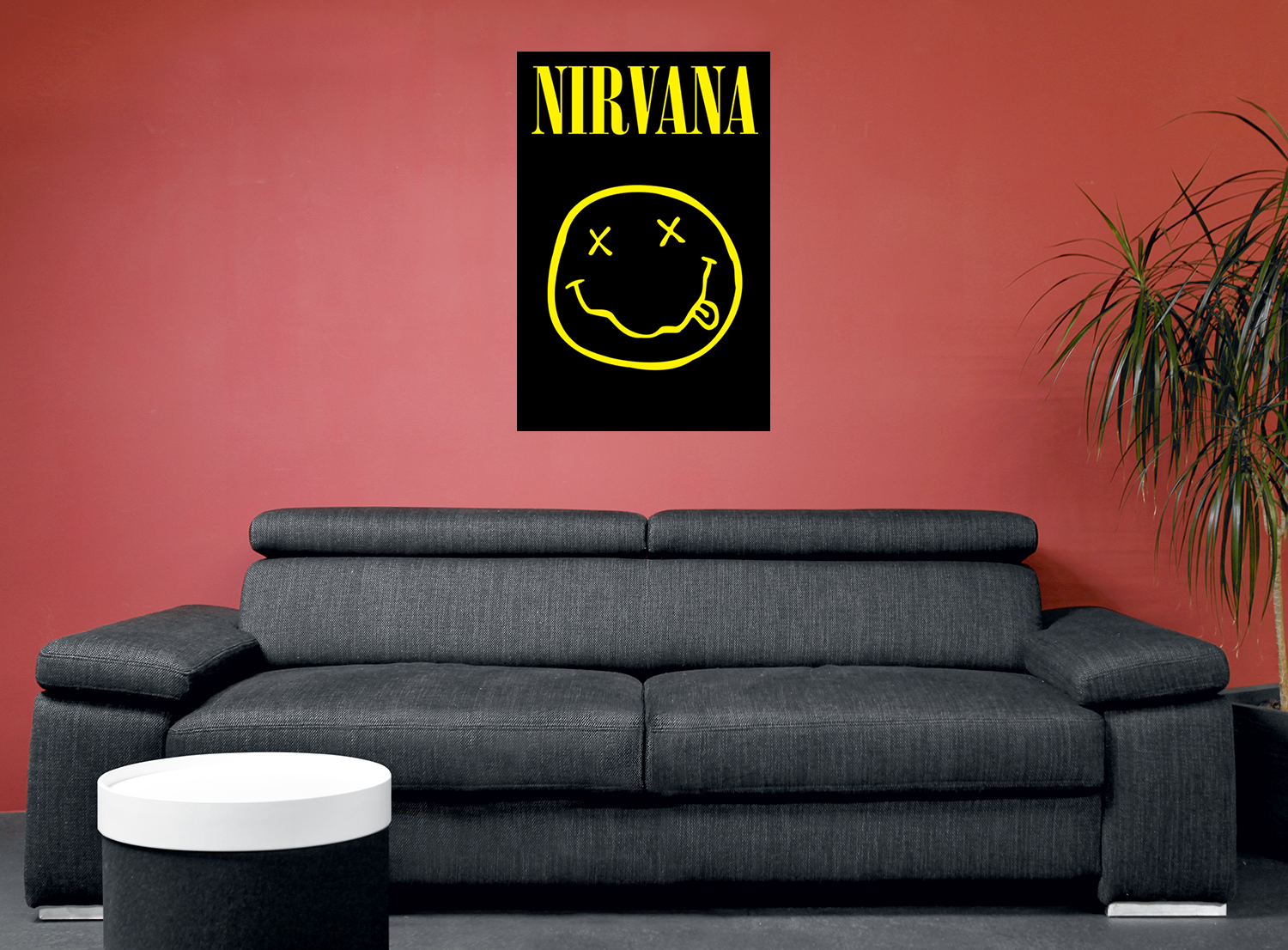 Nirvana Smiley Poster multicolor