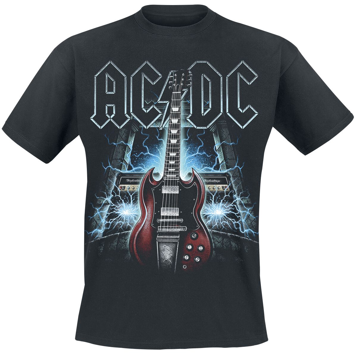 Image of AC/DC High Voltage Guitar T-Shirt schwarz