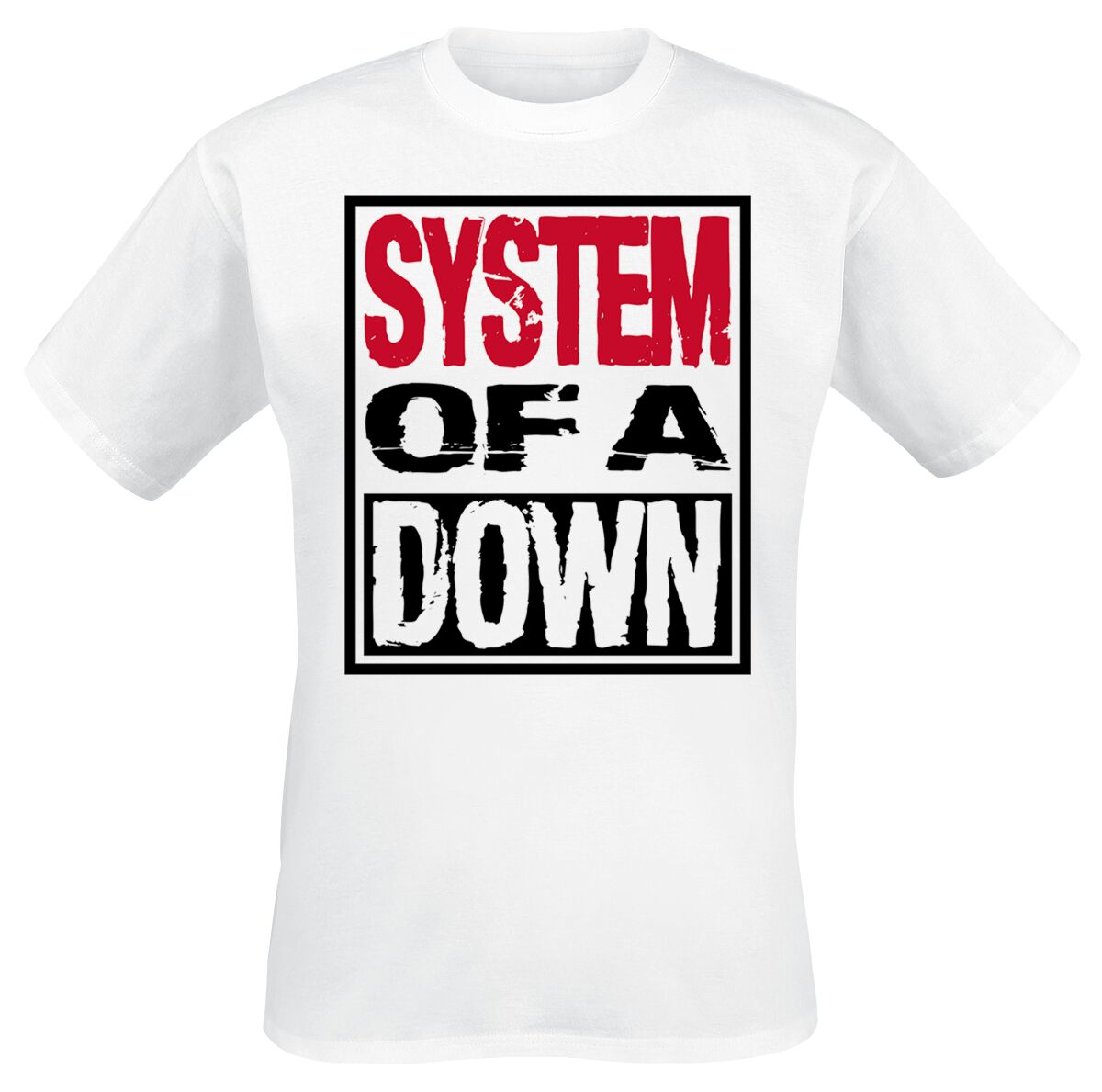 System Of A Down T-Shirt - Triple Stack Box - S bis XXL - für Männer - Größe XXL - weiß  - Lizenziertes Merchandise!