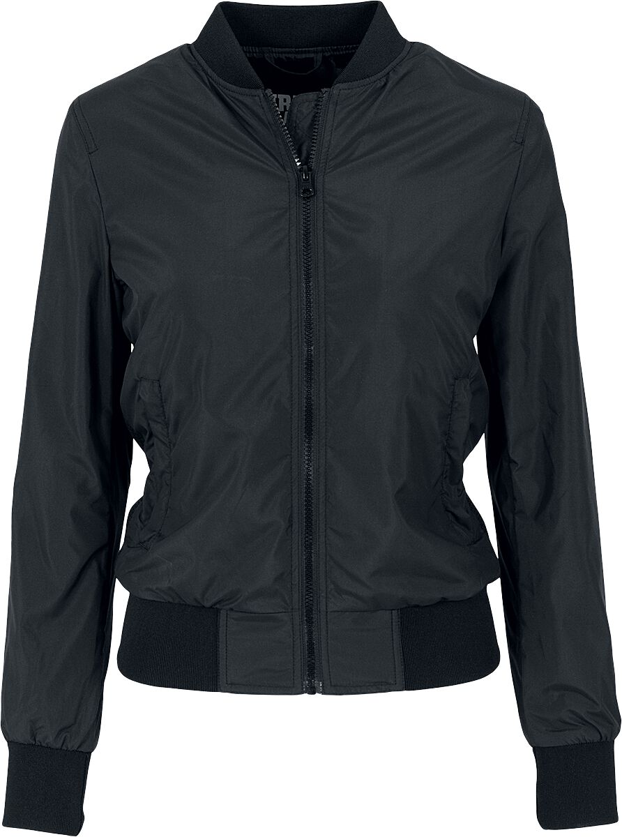 Urban Classics Ladies Light Bomber Jacket Übergangsjacke schwarz in L