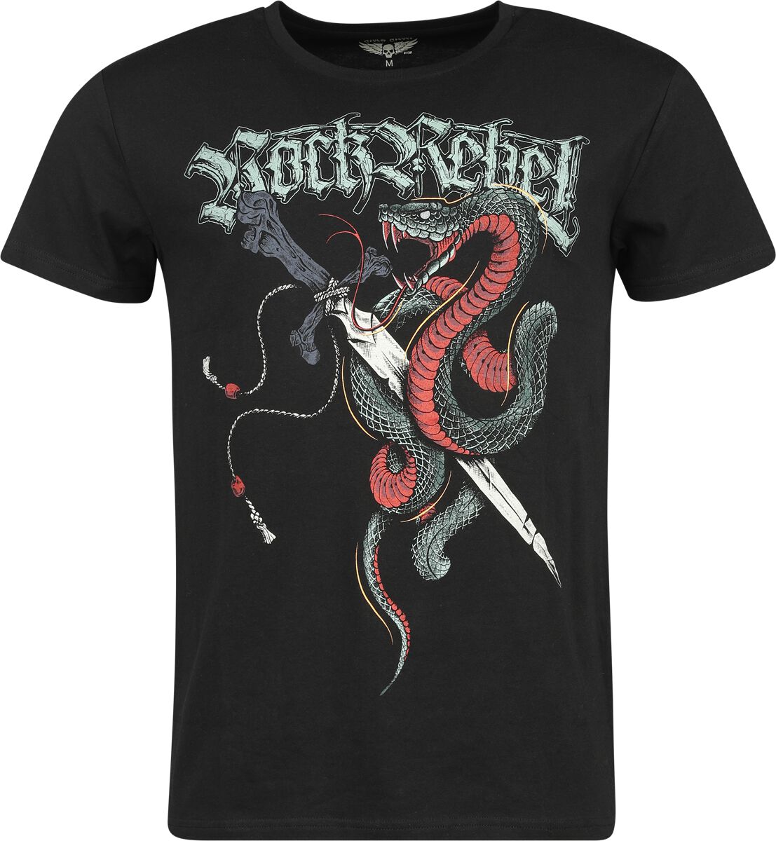 Rock Rebel by EMP T-Shirt With Old Skool Print T-Shirt schwarz in S