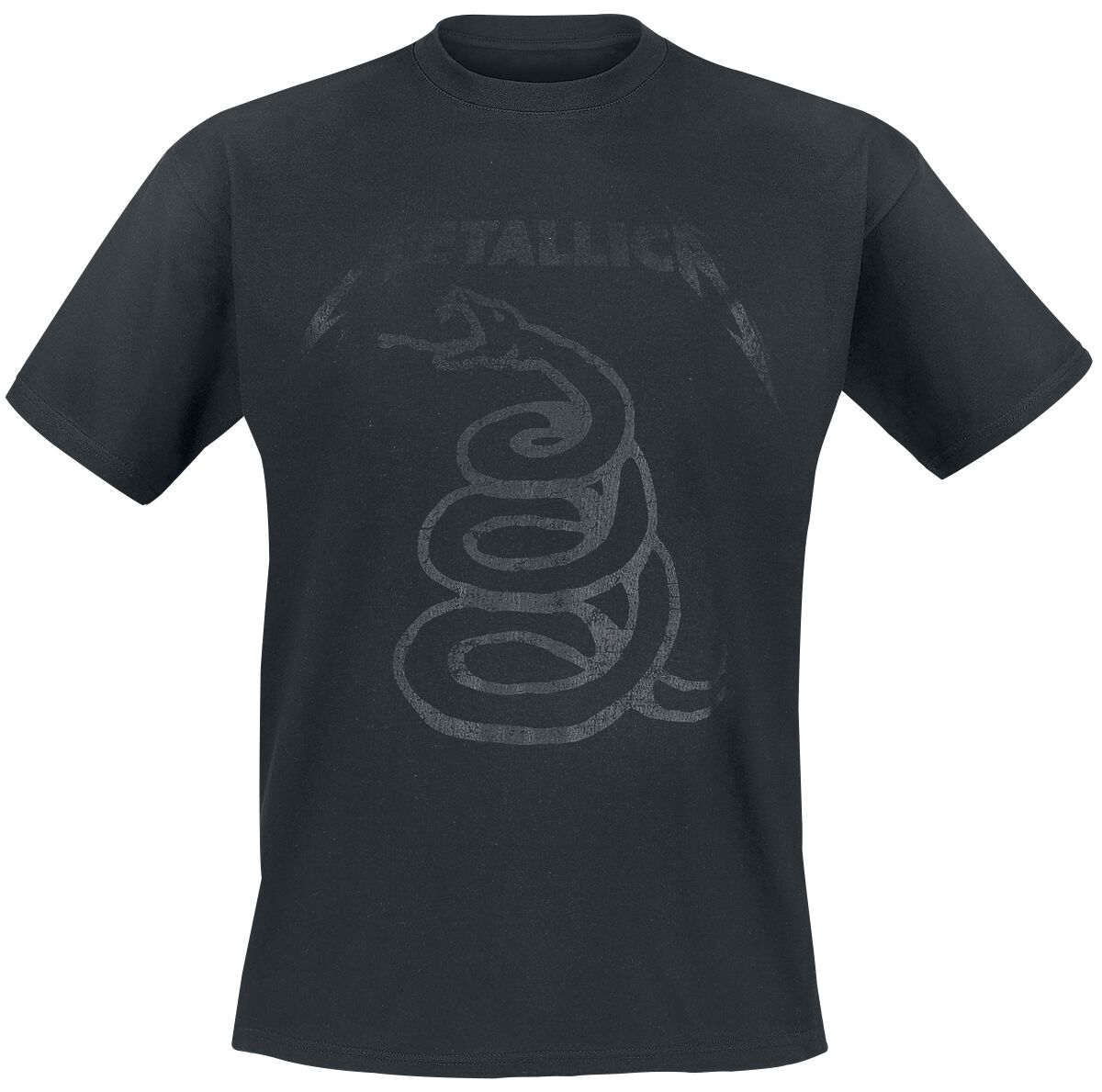 Image of Metallica Black Snake T-Shirt schwarz