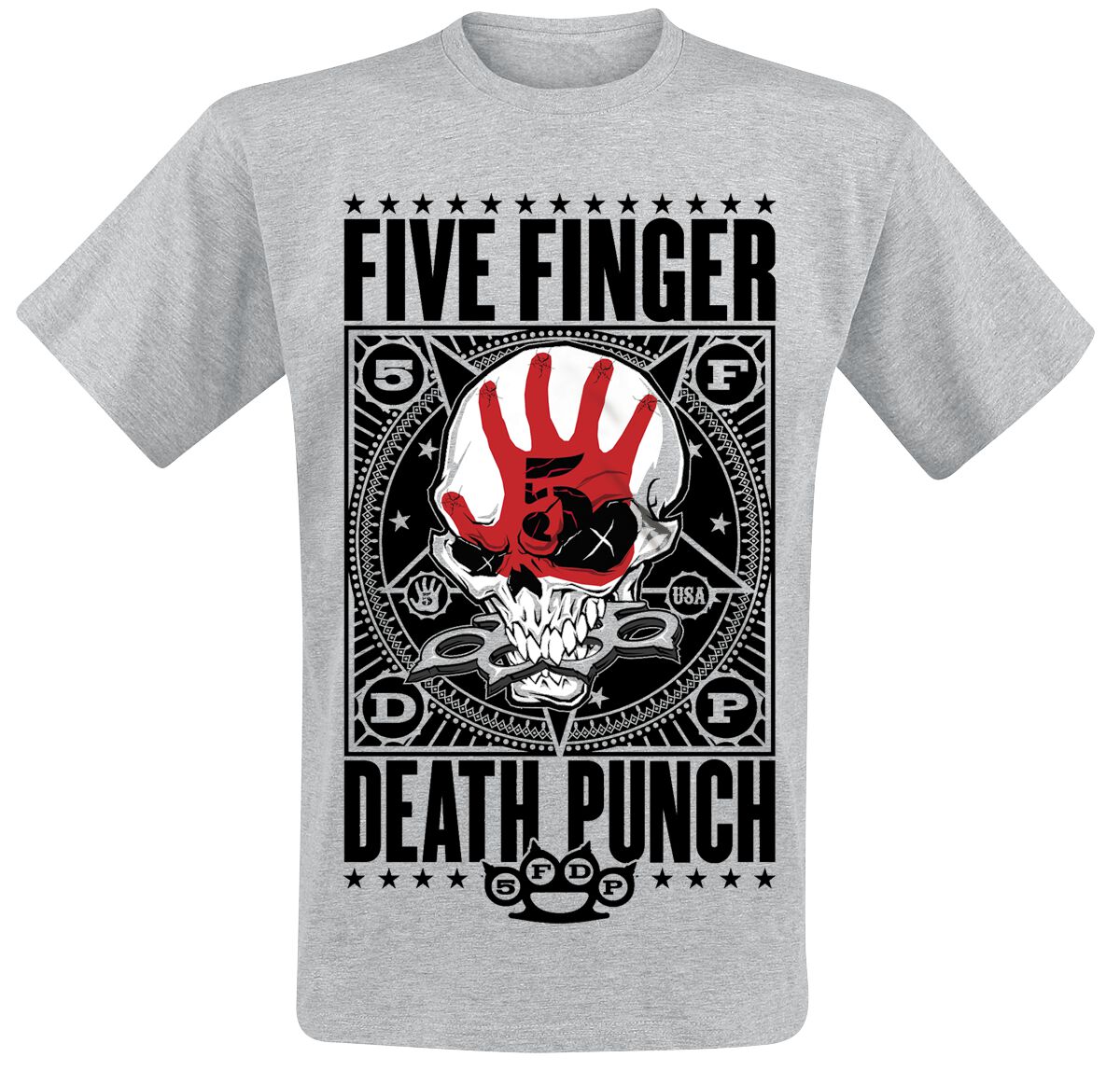 Image of T-Shirt di Five Finger Death Punch - Punchagram - S a XXL - Uomo - grigio sport