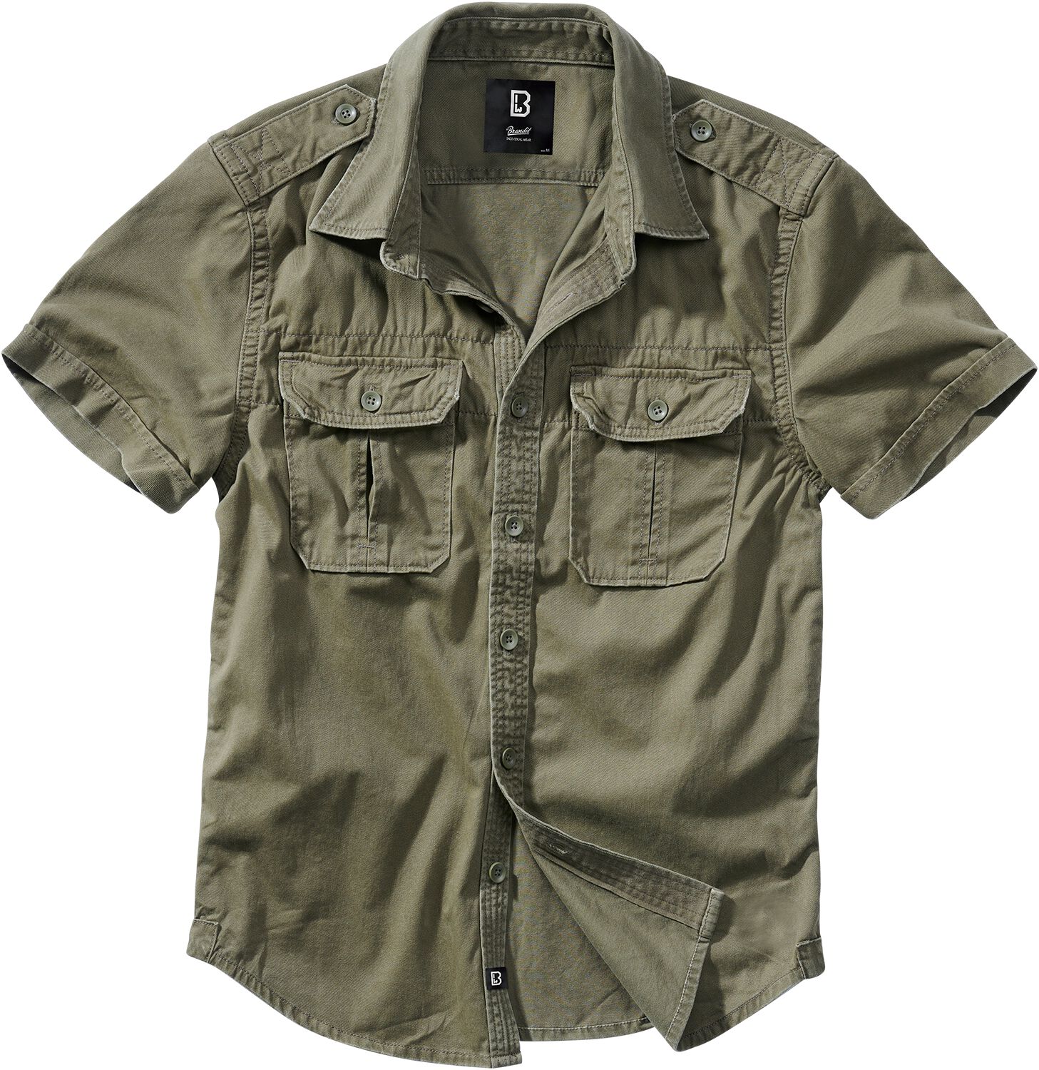 Brandit Kurzarmhemd - Vintage Short Sleeve - S bis 5XL - für Männer - Größe 3XL - oliv