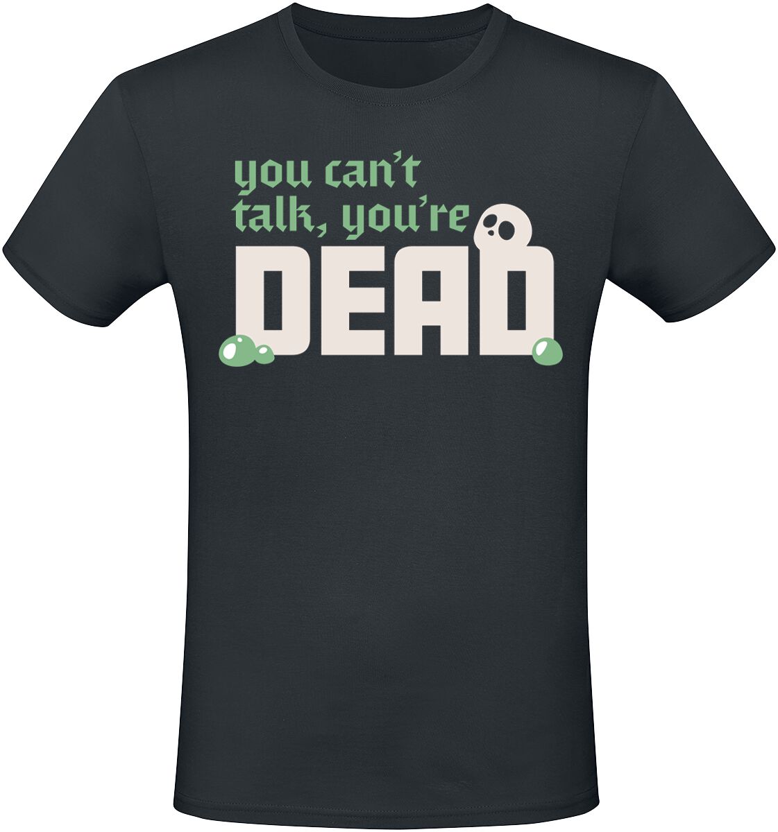 Dungeons and Dragons You Can`t Talk. You`re Dead T-Shirt schwarz in S