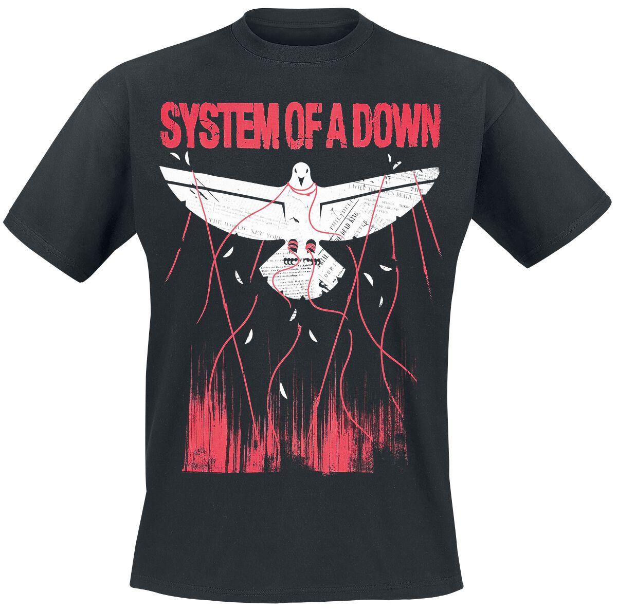 System Of A Down T-Shirt - Dove Overcome - XL bis XXL - für Männer - Größe XXL - schwarz  - Lizenziertes Merchandise!
