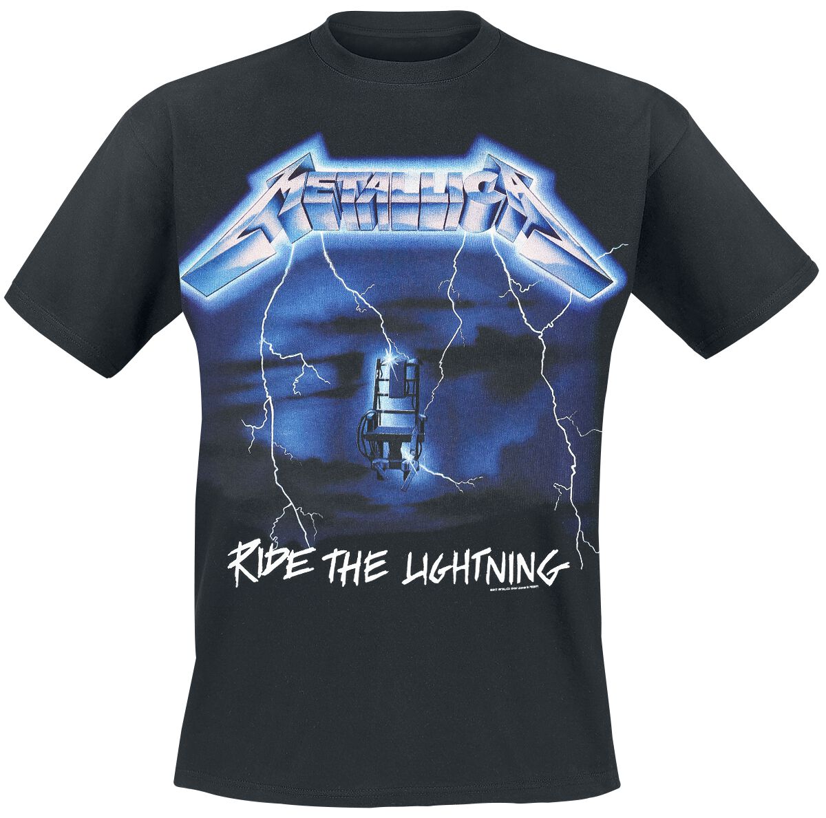 Metallica T-Shirt - Ride The Lightning - S bis 5XL - für Männer - Größe 3XL - schwarz  - Lizenziertes Merchandise!