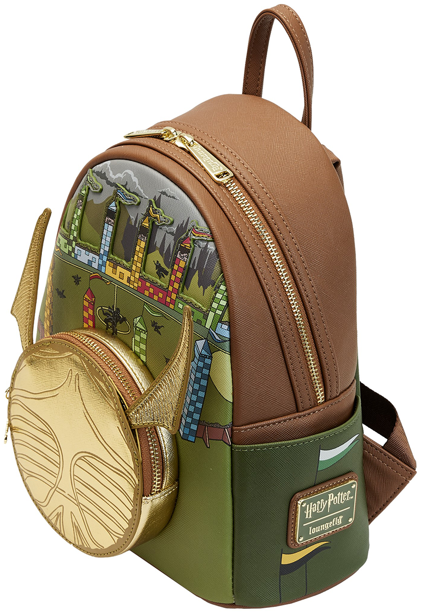 Harry Potter Loungefly - Goldener Schnatz Mini-Rucksack multicolor