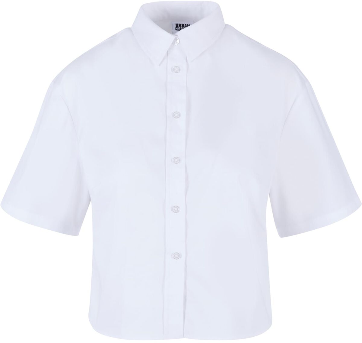 Urban Classics Kurzarmhemd - Ladies Oversized Shirt - XS bis 3XL - für Damen - Größe 3XL - weiß