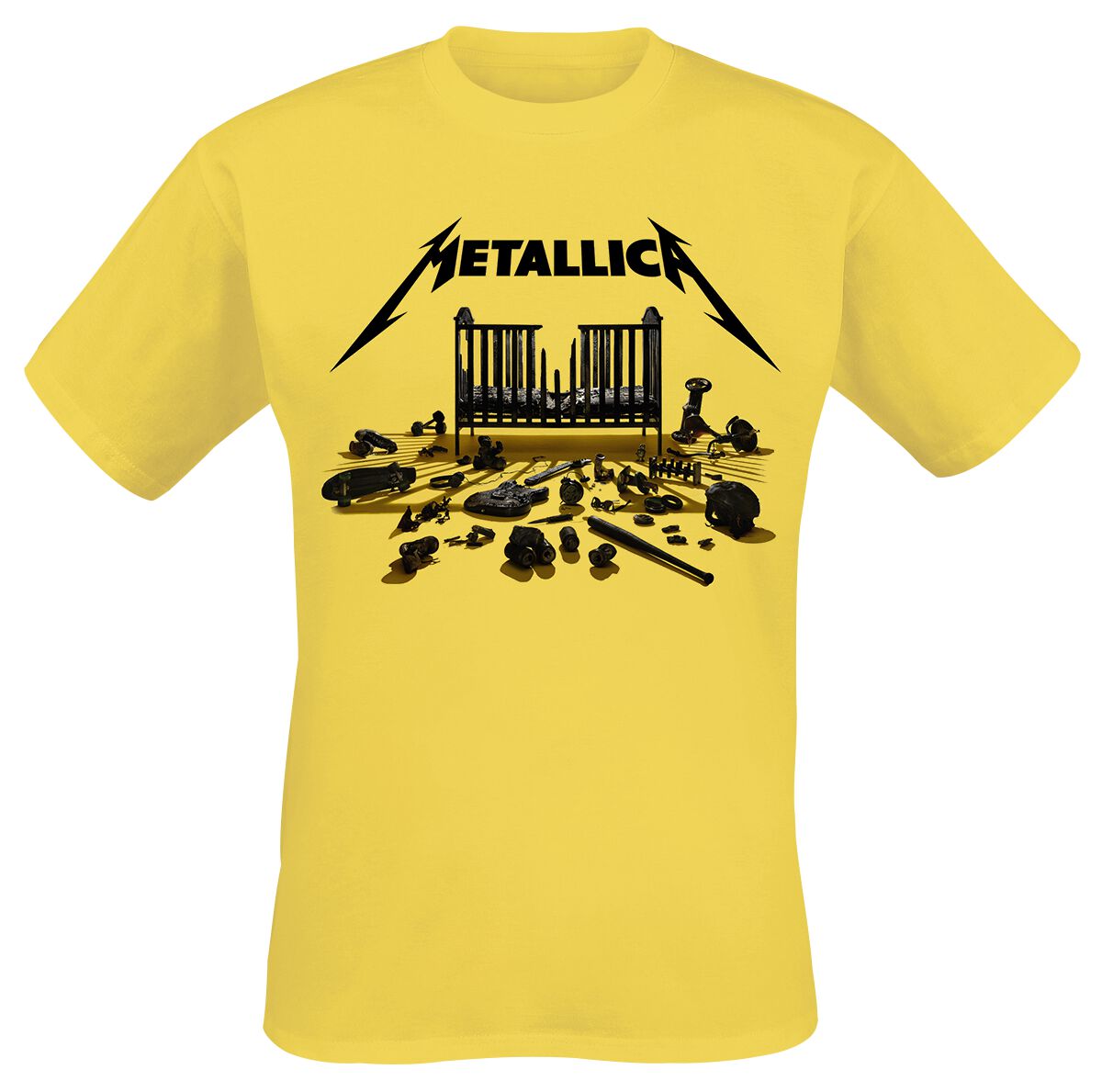 Metallica T-Shirt - Simplified Cover (M72) - S bis 3XL - für Männer - Größe XL - gelb  - Lizenziertes Merchandise!