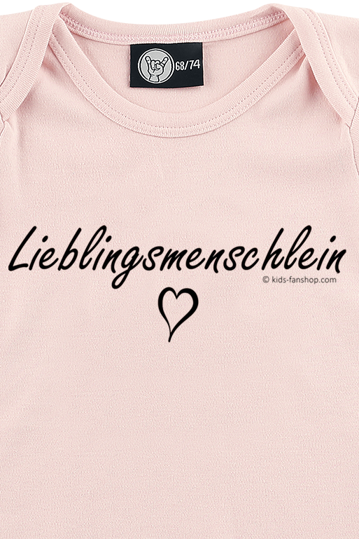 Sprüche Funshirt - Sprüche - Kids - Lieblingsmenschlein Body rosé