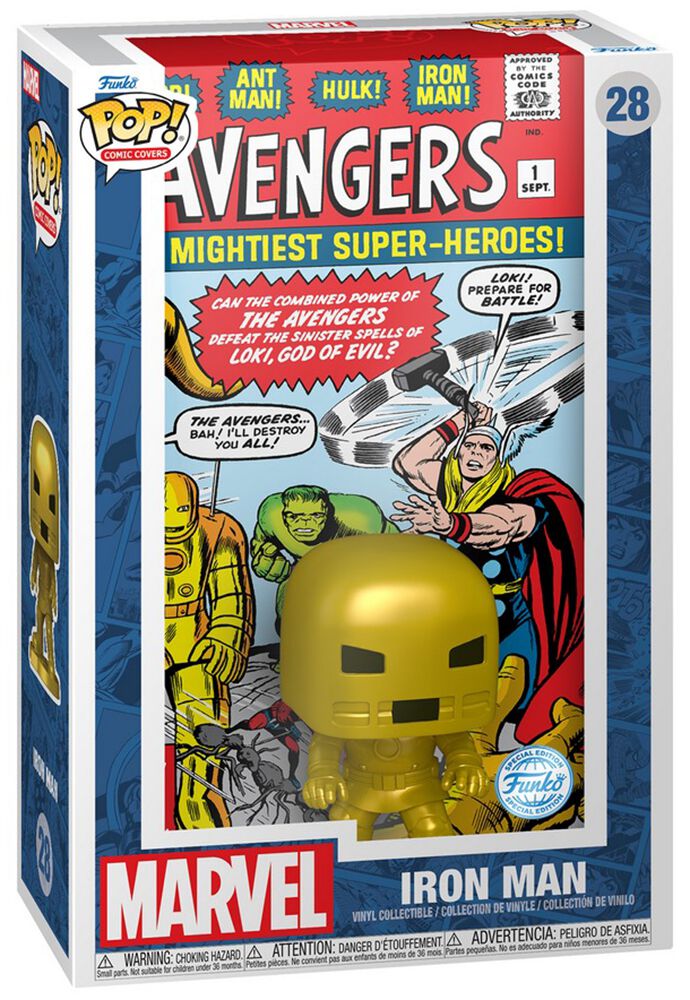 Avengers - Iron Man (Comic Cover) Vinyl Figur 28 - Funko Pop! Figur - Funko Shop Deutschland - Lizenzierter Fanartikel