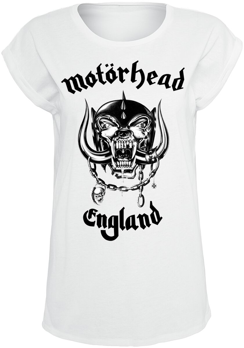 Image of Motörhead England Girl-Shirt weiß
