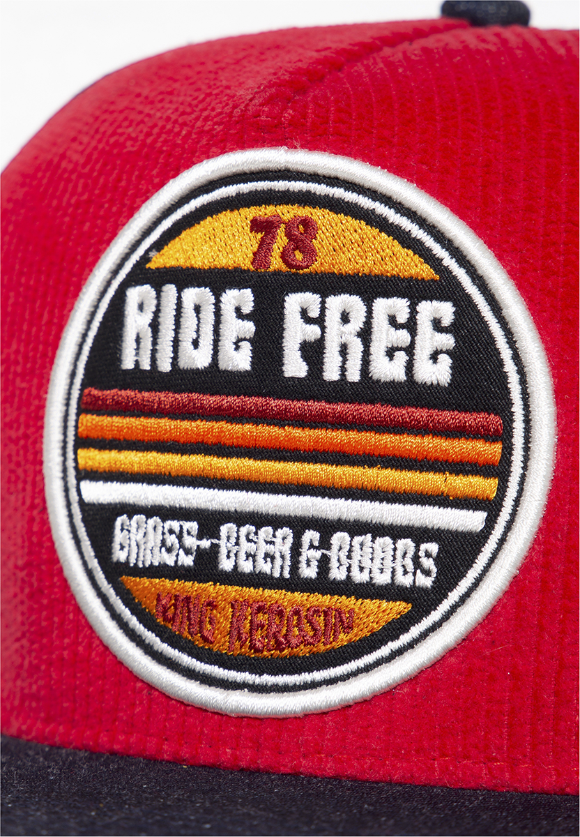 King Kerosin Ride Free Cap schwarz rot - 32.01% Rabatt