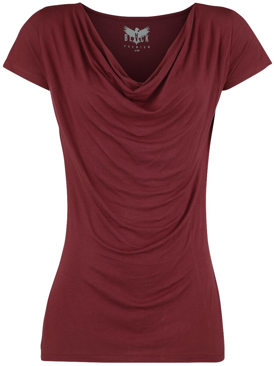 Black Premium by EMP T-Shirt - Emma - S bis 3XL - für Damen - Größe 3XL - bordeaux