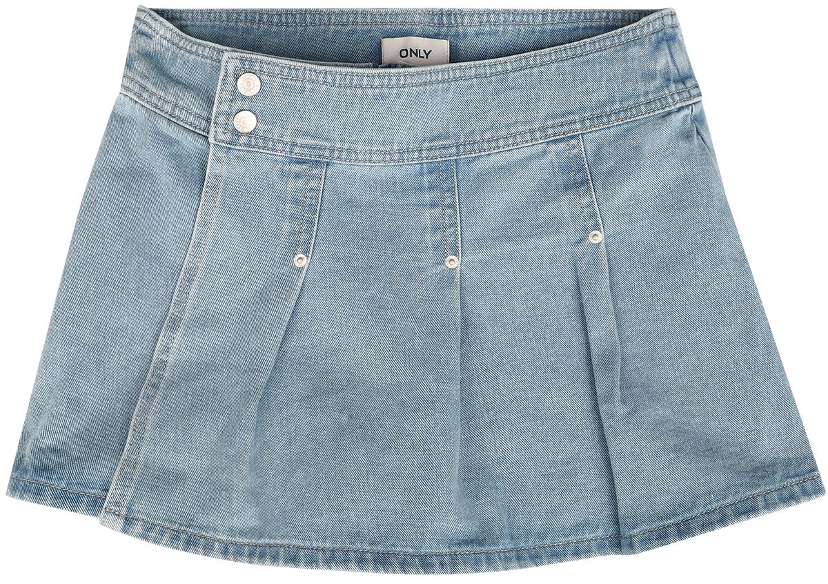 Kids ONLY Short – Kogvenice Pleated DNM Skort BJ – 128 bis 164 – für Damen – Größe 140 – blau