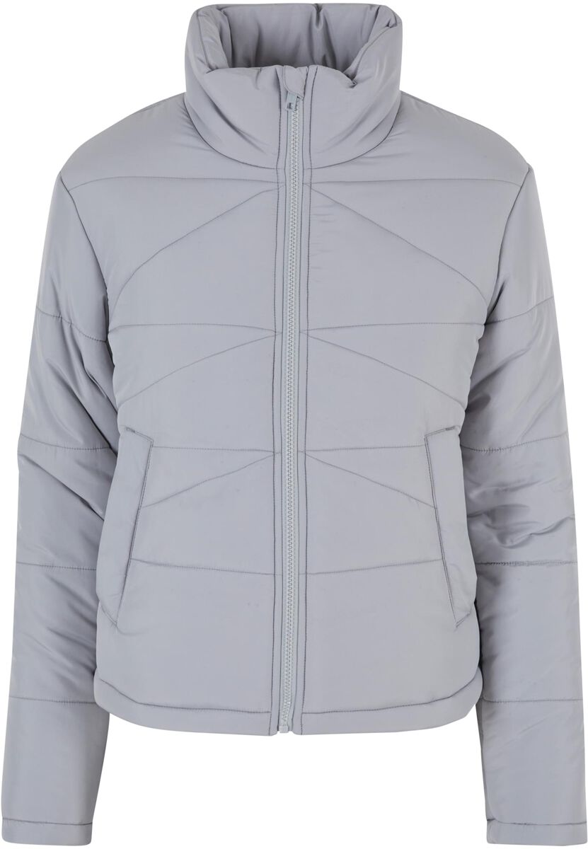 Urban Classics Übergangsjacke - Ladies Arrow Puffer Jacket - XS bis XL - für Damen - Größe M - grau