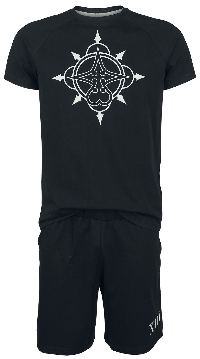 Kingdom Hearts Organisation XIII Schlafanzug schwarz in M