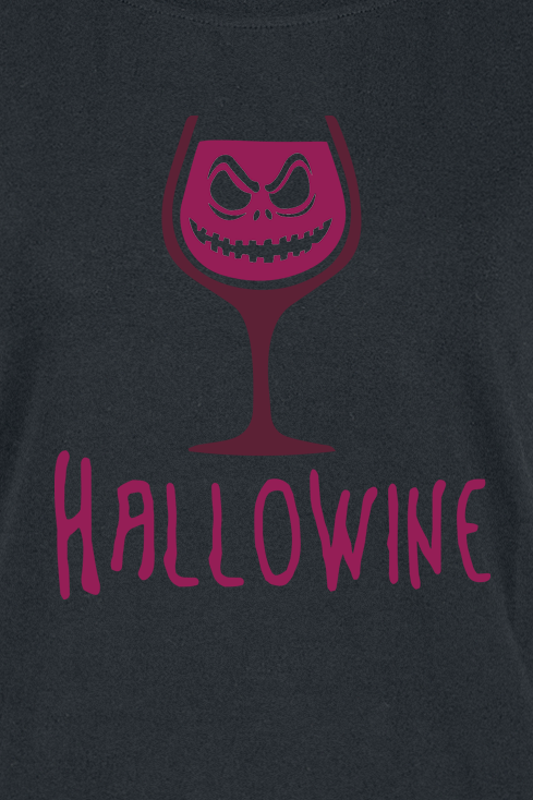 Alkohol & Party Hallowine T-Shirt schwarz