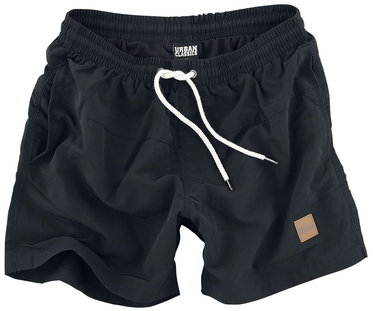 Urban Classics Badeshort - Block Swim Shorts - S bis 5XL - für Männer - Größe M - schwarz