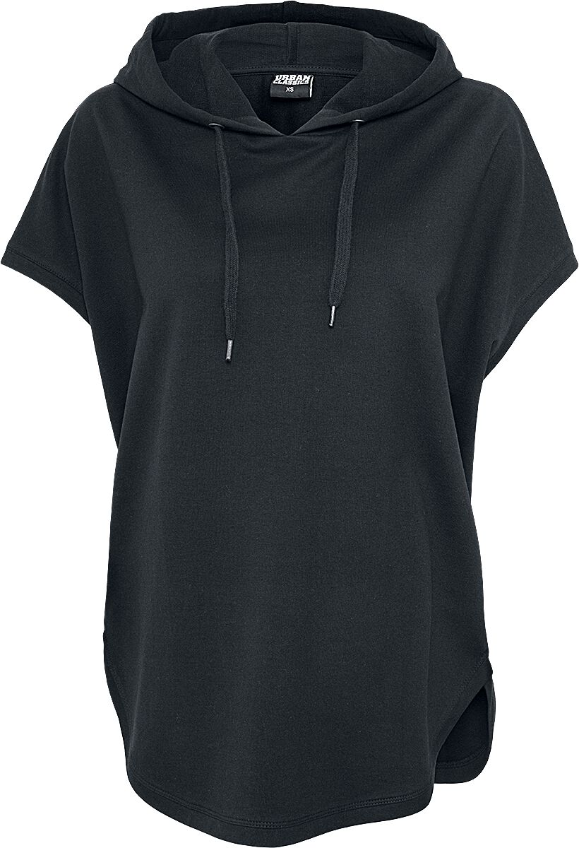 Urban Classics Ladies Sleeveless Terry Hoodie T-Shirt schwarz in S