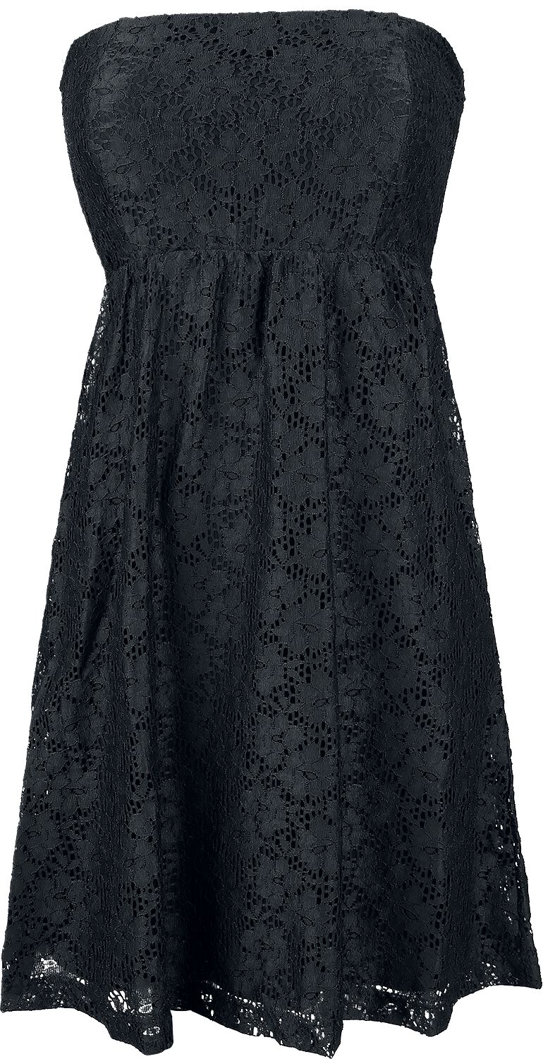 Urban Classics Kurzes Kleid - Ladies Laces Dress - XS bis 5XL - für Damen - Größe S - schwarz