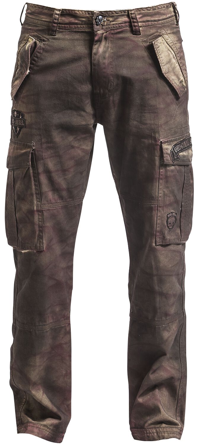 Rock Rebel by EMP Rusty Cargo Freizeithose braun