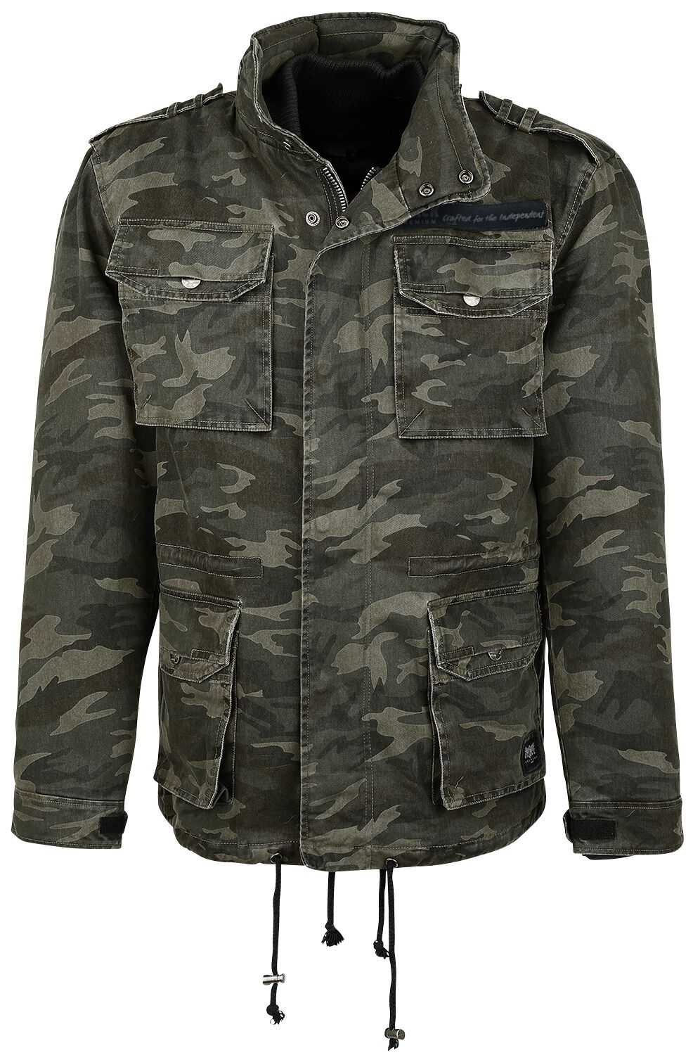 Black Premium by EMP - Camouflage/Flecktarn Winterjacke - Army Field Jacket - S bis 7XL - für Männer - Größe 4XL - camouflage