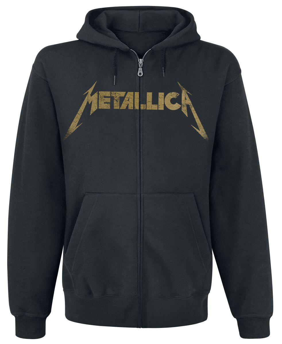 Metallica Kapuzenjacke - Hetfield Iron Cross Guitar - S bis 3XL - für Männer - Größe XXL - schwarz  - Lizenziertes Merchandise!