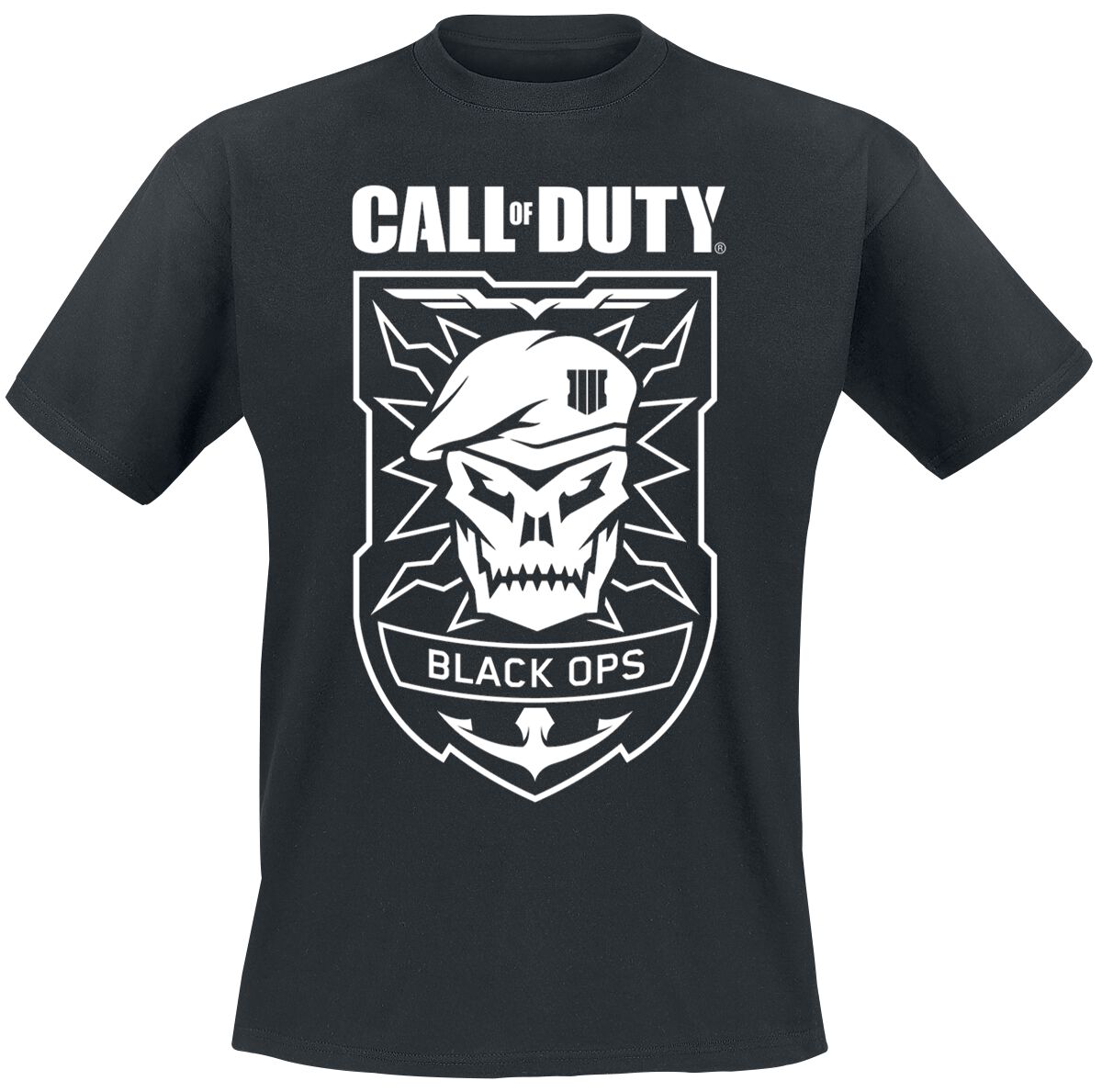 Call Of Duty - Black Ops - Skull - T-Shirt - schwarz