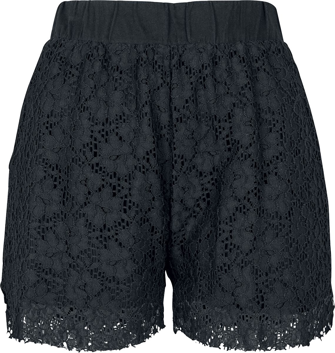 Urban Classics - Ladies Lace Shorts - Short - schwarz