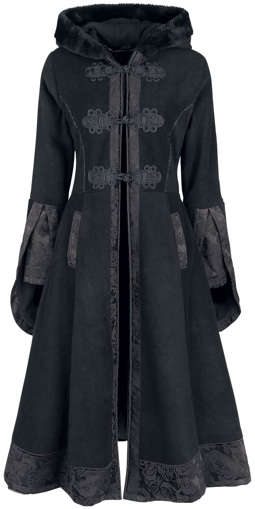 Poizen Industries Luella Coat Mantel schwarz in M