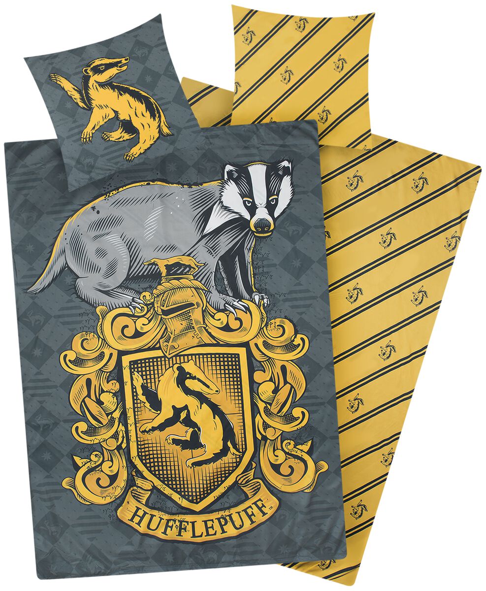 Harry Potter Bettwäsche - Hufflepuff - multicolor  - EMP exklusives Merchandise!
